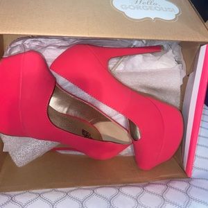 Charlotte Russe “Fierce-01” color teaberry nubuck pu